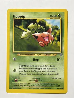 Pokemon TCG Hoppip Neo Genesis 61 Regular Unlimited Common - Image 2