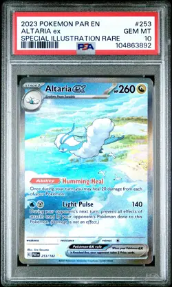 2023 POKEMON PAR EN-PARADOX RIFT SPECIAL ILLUSTRATION RARE ALTARIA EX PSA 10 - Image 1