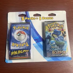 Pokemon Detective Pikachu Cosmic Eclipse 2 Pack + 40 Sleeves SEALED B - Image 1