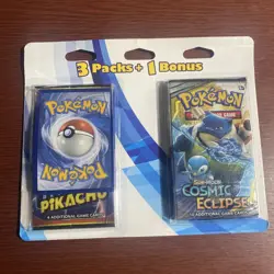 Pokemon Detective Pikachu Cosmic Eclipse 2 Pack + 40 Sleeves SEALED B - Image 2