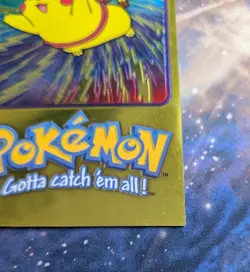 Pokemon 1999 Topps Oversized Topper TV Animation Edition Series 2 Pikachu 4 of 5 - Image 4
