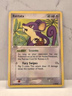 Pokemon 2004 Rattata EX Team Rocket Returns 71/109 Common LP (Left available) - Image 1