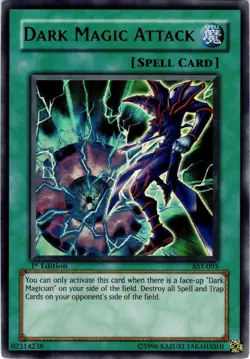 MCM COMIC CON EBAY LIVE YUGIOH DARK MAGIC ATTACK ULTRA 1ST ED AST-095 LP - Image 1
