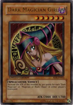 MCM EBAY LIVE YUGIOH DARK MAGICIAN GIRL ULTRA LIMITED ED RDS-ENSE2 ULTRA LP - Image 1