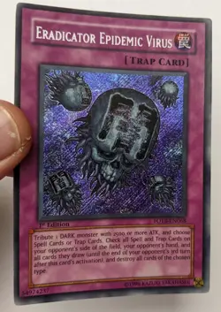 Yugioh! 2x Eradicator Epidemic Virus FOTB-EN068 Secret Rare 1st Edition First - Image 3