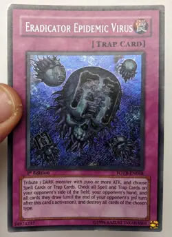 Yugioh! 2x Eradicator Epidemic Virus FOTB-EN068 Secret Rare 1st Edition First - Image 5