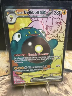 Iono’s Bellibolt EX (172/159) Hyper Rare - Pokemon TCG Card - Journey Together - Image 1