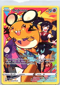 Dedenne TG07/TG30 SWSH09: Brilliant Stars Trainer Gallery - Pokemon Card - NM - Image 1