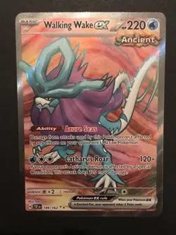 Walking Wake ex 189/162 Temporal Forces FULL ART ULTRA RARE Pokemon Card NM - Image 1