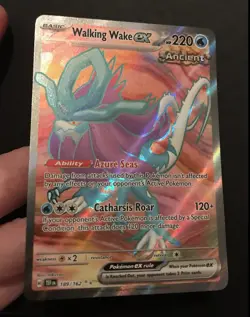 Walking Wake ex 189/162 Temporal Forces FULL ART ULTRA RARE Pokemon Card NM - Image 3