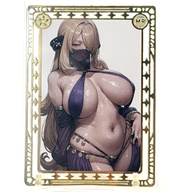 Goddess Story: Cynthia Spicy Metal Anime Waifu CCG Card - Image 2