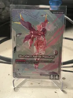Gundam Aerial Rebuild LR+ Card Game Newtype Rising, GD01-067 - Image 1