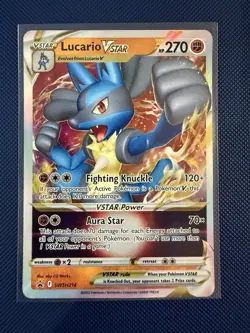 Pokemon TCG Lucario V SWSH213 & Lucario VSTAR SWSH214 Promo Cards (Lot Of 2) NM - Image 5