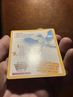 Legendary Birds Crossword - WOTC Black Star Promo Insert Card - Pokemon TCG - NM - Image 4