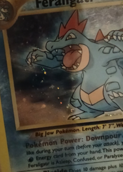 Feraligatr 5/111 Neo Genesis Holo Rare holo swirl Pokemon Card LP - Image 2