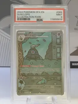 Pokemon TCG Dusclops 069/064 Shrouded Fable Holo Illustration Rare Card PSA9 - Image 1