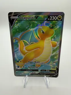 Pokemon Card TCG - Dragonite V 076/078 Full Art Ultra Rare Pokemon GO Near Mint - Image 1