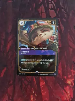 Teemo Scout League of Legends Riftbound Promo Card NM/M - Image 1