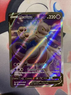 Mewtwo V SWSH229 SWSH: Sword & Shield Promo Cards Holo NM - Image 1