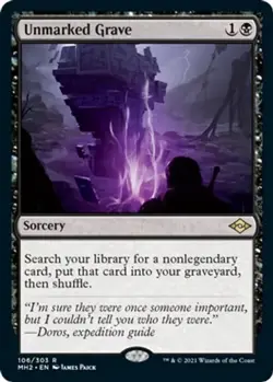 Unmarked Grave (106) Modern Horizons 2 MH2 MTG Magic The Gathering - Image 1