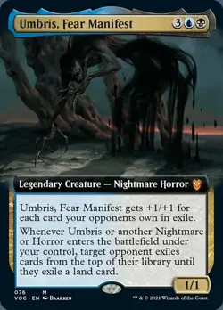 1 x Umbris, Fear Manifest - Extended Art - Commander: Innistrad: Crimson Vow - L - Image 1