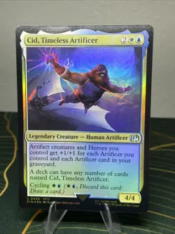 Cid, Timeless Artificer Foil 409 - Final Fantasy MTG - Image 1