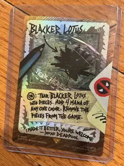 Blacker Lotus (Rainbow Foil) Secret Lair Drop Magic The Gathering Near Mint - Image 1
