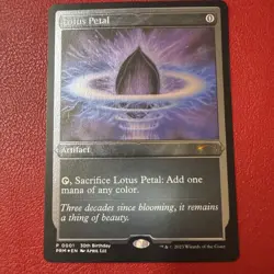 Magic The Gathering - Lotus Petal - Etched Foil 0001 - LP - Image 1