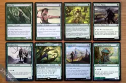 Set of 8 Different Popular Green Mana Dorks *Unplayed NM* Llanowar Arbor Elf MTG - Image 1