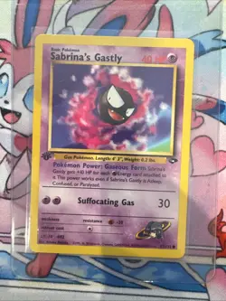 Pokemon Sabrina's Gastly 1st Edition Gym Challenge Regular Card 97/132 - Image 1