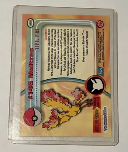 Moltres #146 - 2000 Topps Chrome Pokemon Card - Regular Holo #146 - Image 2