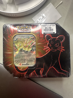 Destined Rivals Team Rocket Tin (Persian ex) - Sealed New - Pokemon TCG - Image 1
