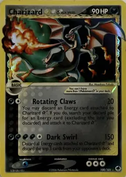 Pokemon TCG Charizard Gold Star EX Dragon Frontiers 100/101 Holo Rare - Image 2