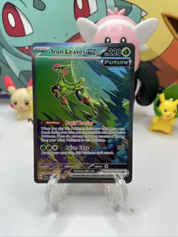 Pokemon TCG Temporal Forces Iron Leaves EX 203/162 Special Illustration Rare SIR - Image 1