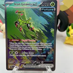 Pokemon TCG Temporal Forces Iron Leaves EX 203/162 Special Illustration Rare SIR - Image 3