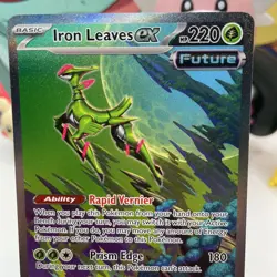 Pokemon TCG Temporal Forces Iron Leaves EX 203/162 Special Illustration Rare SIR - Image 5