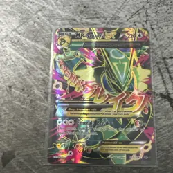 2015 Pokemon Mega M Rayquaza EX Full Art 105/108 XY Roaring Skies LP - Image 1