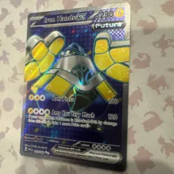 Pokemon TCG Iron Hands EX Paradox Rift 223/182 Holo Ultra Rare - Image 3