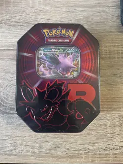 Pokemon TCG Team Rocket Tin Nidoking Ex Brand New and Sealed - Image 1