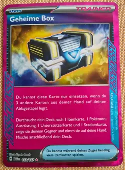Pokemon TCG Geheime Box 163/167 Holo, Deutsch, NM, Maskerade im Zwielicht - Image 1
