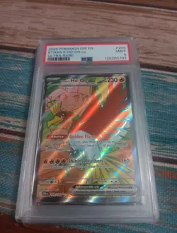 ETHAN'S HO-OH EX 2025 POKEMON DESTINED RIVALS ULTRA RARE HOLO 209 PSA 9 Q4155 - Image 1