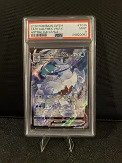 PSA 9 Mint 2022 Pokemon Ice Rider Calyrex Vmax TG15/TG30 Astral Radiance FA - Image 1