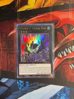 Yu-Gi-Oh! Number 3: Cicada King BLAR-EN028 ** Ultra Rare | 1st Ed | NM ** - Image 1