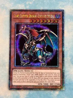 YUGIOH CHAOS EMPEROR DRAGON - ENVOY OF THE END QUARTER CENTURY SECRET RA03-EN133 - Image 1