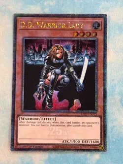 YUGIOH D.D. WARRIOR LADY QUARTER CENTURY SECRET RARE NM RA03-EN129 - Image 1