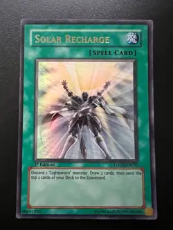 Solar Recharge LODT-EN052 Ultra Rare 1st Edition Moderate Play Yugioh - Image 1