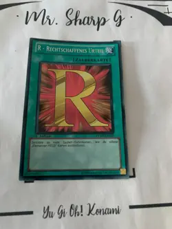 R- RECHTSCHAFFENES URTEIL - 1. AUFLAGE RYMP-DE025 DE Yu Gi Oh! CARD SECRET RARE - Image 2