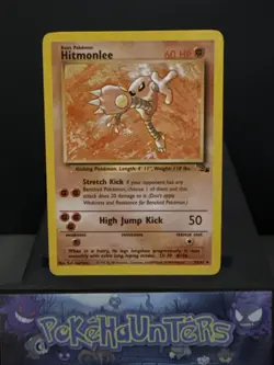 Pokemon Card Hitmonlee 22/62 Fossil Set Non Holo Rare WOTC Light Play - Image 1