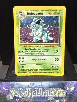 Pokemon Card Nidoqueen 7/64 Jungle Set Holo Rare WOTC Played 5 - Image 1
