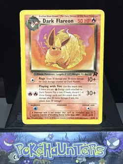 Pokemon Card Dark Flareon 35/82 Non Holo Team Rocket WOTC Played - Image 1